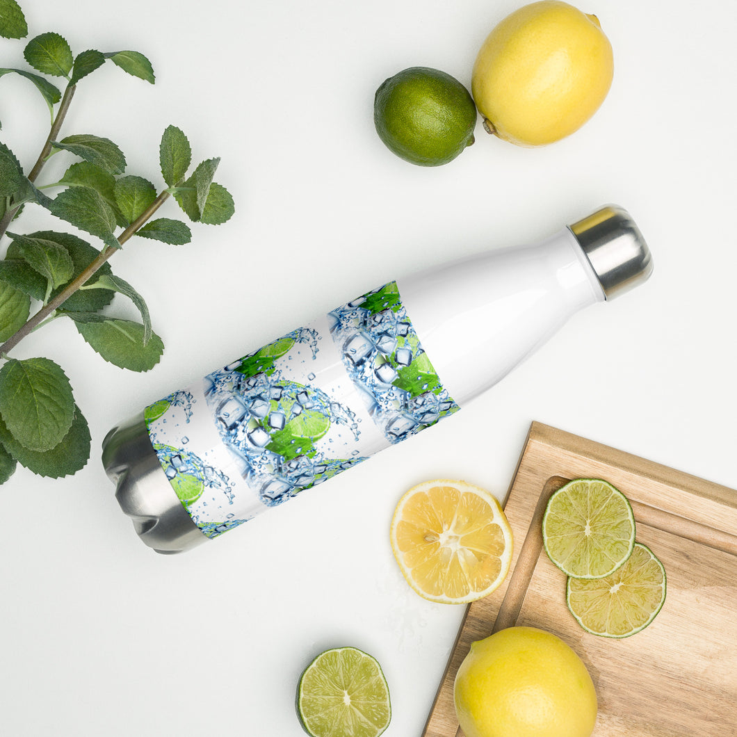Lime Splash Stainless Steel Water Bottle