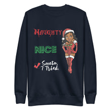 Load image into Gallery viewer, Santa, I Tried Unisex Fleece Pullover

