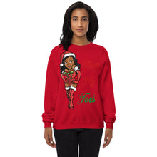 Load image into Gallery viewer, Ms. Eltoe (Mistletoe) Unisex fleece sweatshirt
