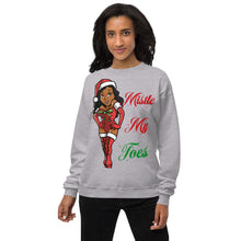 Load image into Gallery viewer, Ms. Eltoe (Mistletoe) Unisex fleece sweatshirt
