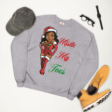 Load image into Gallery viewer, Ms. Eltoe (Mistletoe) Unisex fleece sweatshirt
