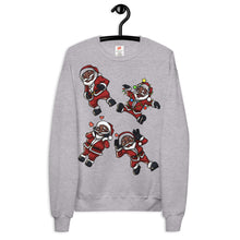 Load image into Gallery viewer, Silly Santa Unisex fleece sweatshirt
