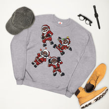 Load image into Gallery viewer, Silly Santa Unisex fleece sweatshirt
