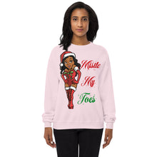 Load image into Gallery viewer, Ms. Eltoe (Mistletoe) Unisex fleece sweatshirt
