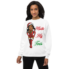 Load image into Gallery viewer, Ms. Eltoe (Mistletoe) Unisex fleece sweatshirt
