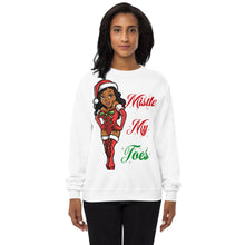 Load image into Gallery viewer, Ms. Eltoe (Mistletoe) Unisex fleece sweatshirt
