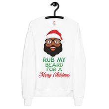 Load image into Gallery viewer, Bearded Santa fleece sweatshirt
