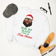 Load image into Gallery viewer, Bearded Santa fleece sweatshirt

