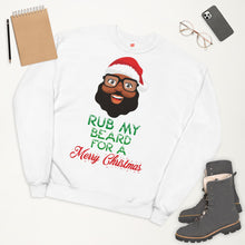 Load image into Gallery viewer, Bearded Santa fleece sweatshirt
