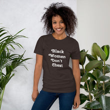 Load image into Gallery viewer, Black Women Don&#39;t Cheat Short-Sleeve Unisex T-Shirt
