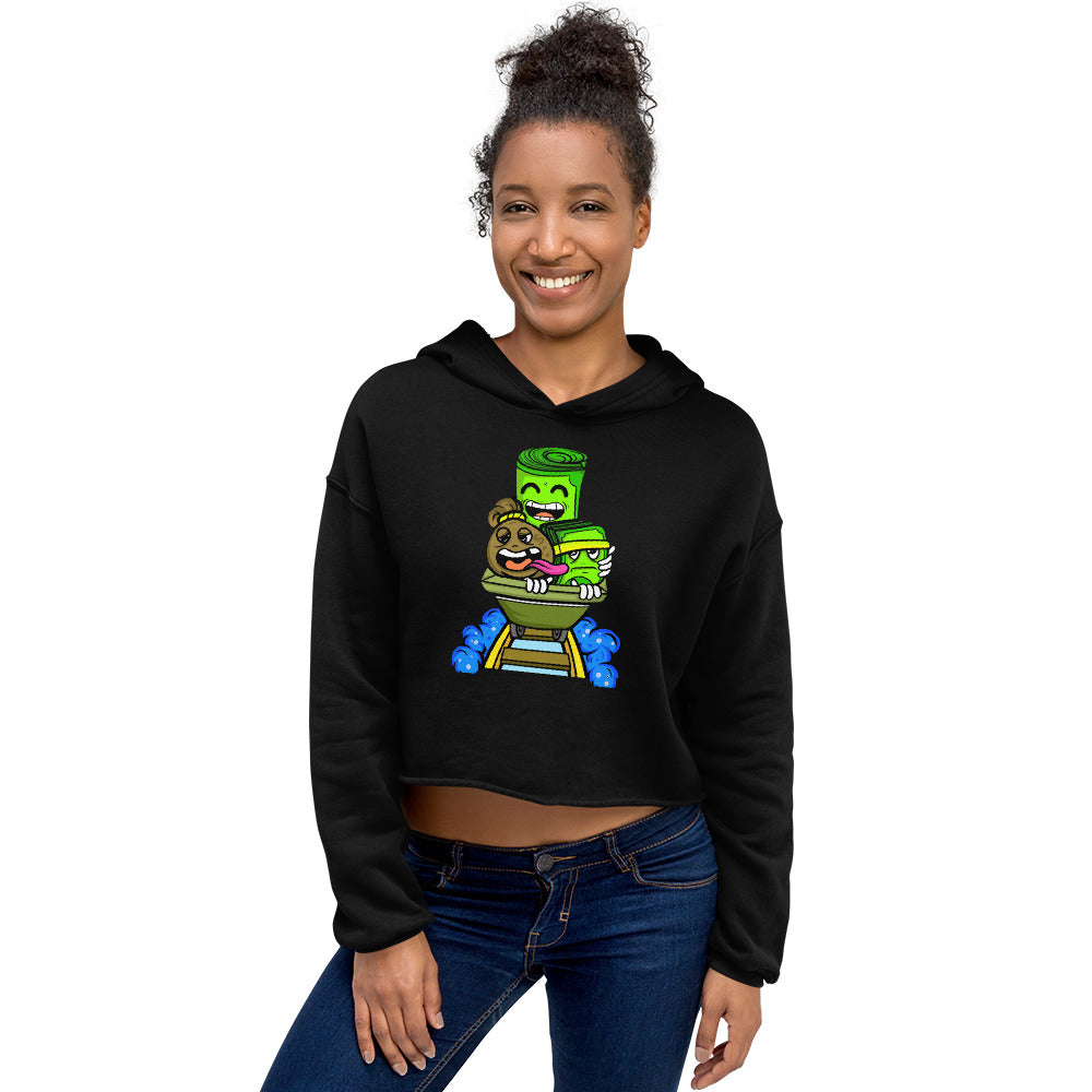 Money Train Crop Hoodie