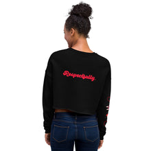 Load image into Gallery viewer, Black Women Don&#39;t Cheat Crop Sweatshirt
