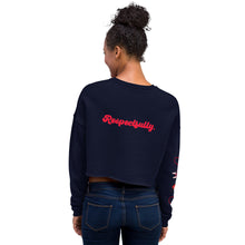 Load image into Gallery viewer, Black Women Don&#39;t Cheat Crop Sweatshirt
