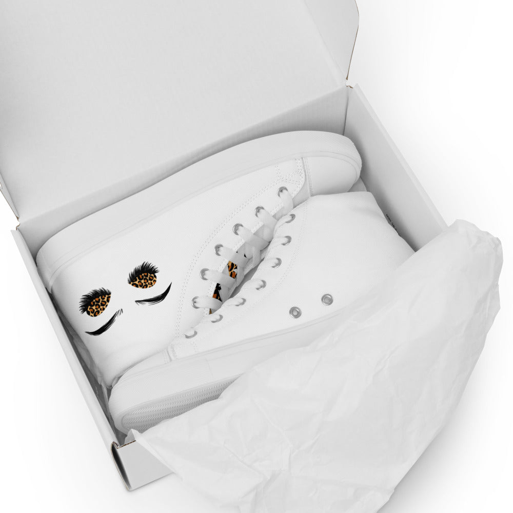 Look At Me Women’s high top canvas shoes