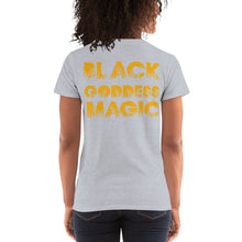 Load image into Gallery viewer, Black Goddess Magic Women&#39;s short sleeve t-shirt
